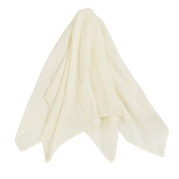 Parent's Choice 2-Piece Ivory Muslin Swaddle Blanket and Beanie Set - NWT - Picture 4 of 7